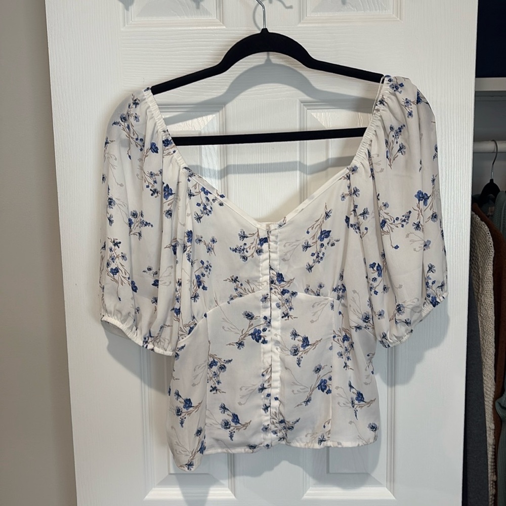 Sienna Sky White Floral Top